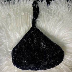 Doris sparkle mesh pouch